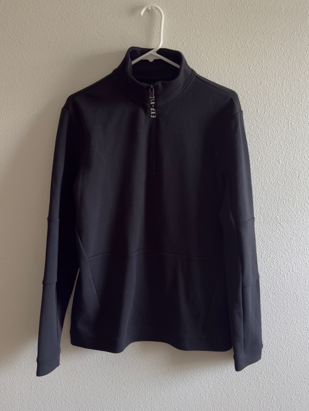 Express Black Men’s Quarter-Zip Mock Neck Sweater
